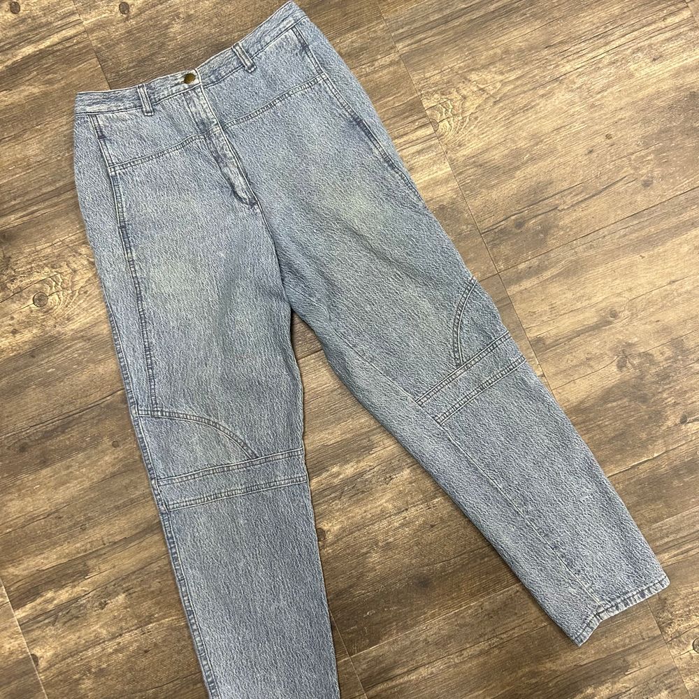 Vintage JC Penney Women Jeans Size 13 (28in Waist) Distressed Light (417)‎